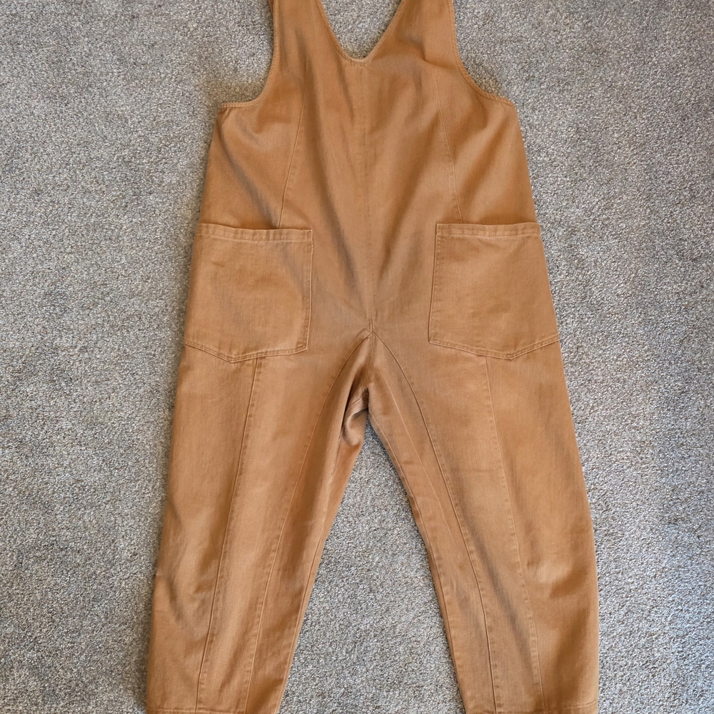 Tea n Rose Light Brown Overalls